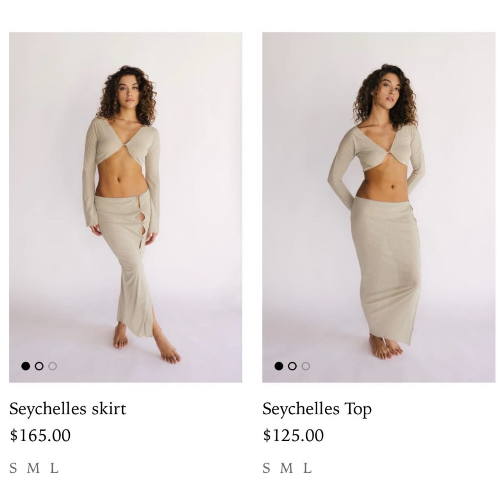 Sage Two Piece Skirt Set